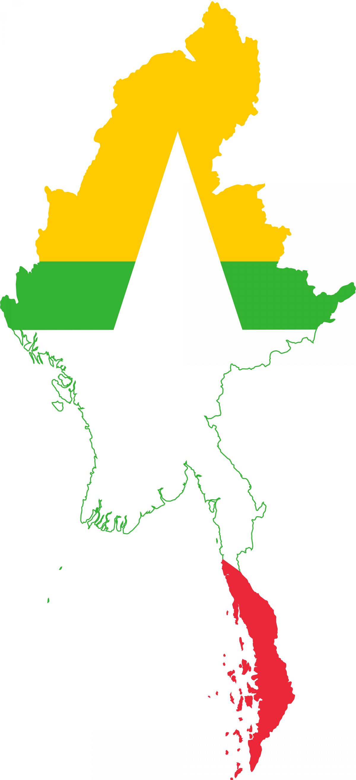 Kartta Myanmarin logo