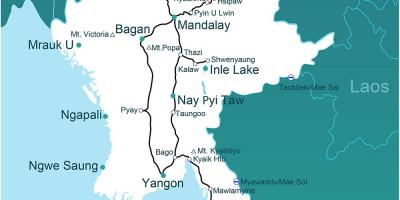 Yksi Myanmarin kartta