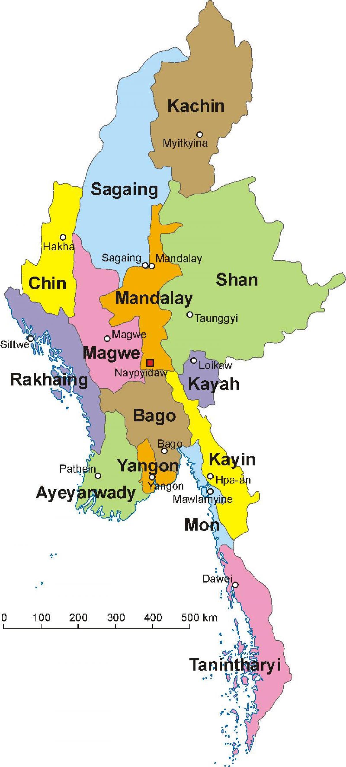 Myanmarin kartan kuva