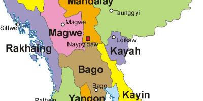 Myanmarin kartan kuva