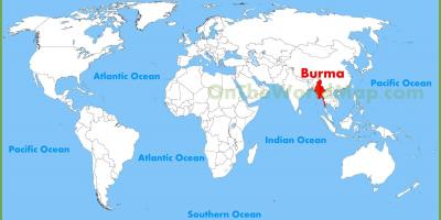 Burman sijainti kartalla