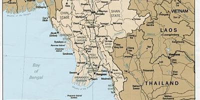 Yangon on Myanmarin kartta
